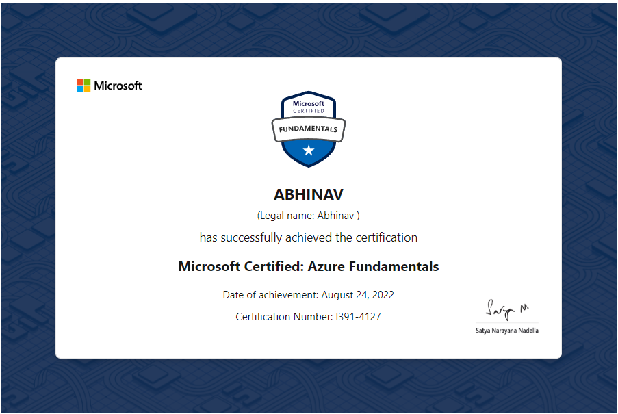 Microsoft Certified: Azure Fundamentals